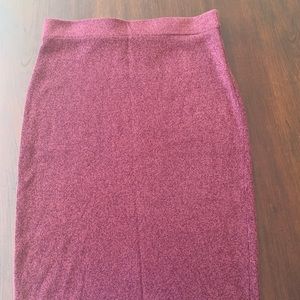 Sweater pencil skirt